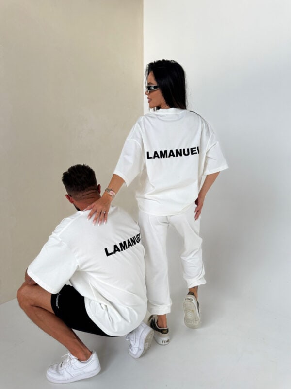 Tshirt UNISEX damski off white