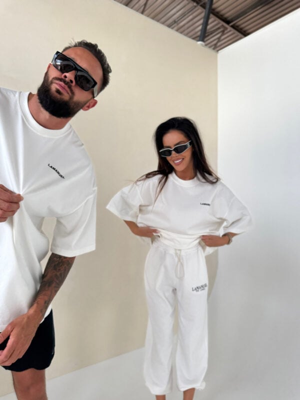 Tshirt UNISEX damski off white
