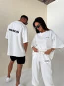 Tshirt UNISEX damski off white