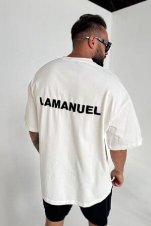 Tshirt UNISEX męski off white
