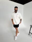 Tshirt UNISEX męski off white