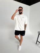 Tshirt UNISEX męski off white