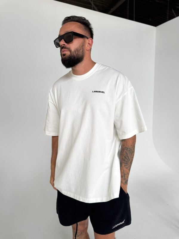 Tshirt UNISEX męski off white