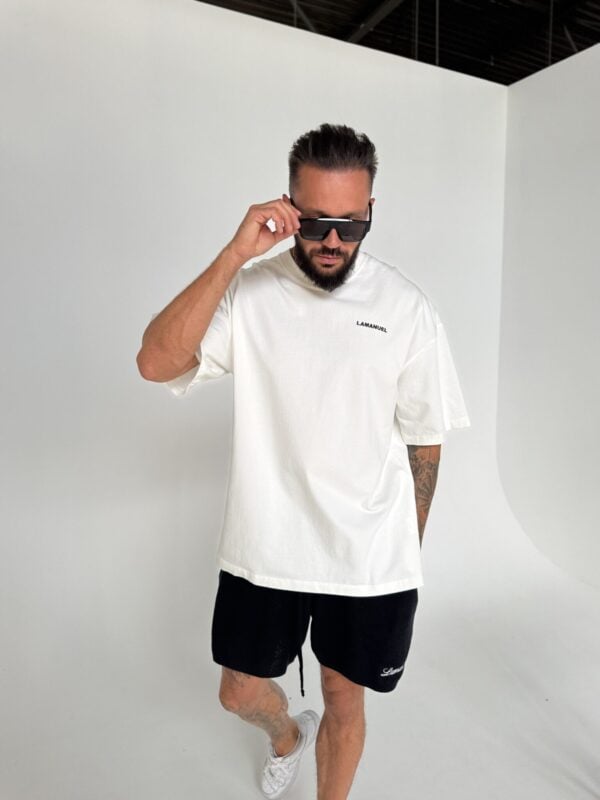 Tshirt UNISEX męski off white