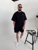 Tshirt UNISEX męski czarny