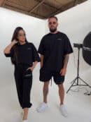 Tshirt UNISEX męski czarny