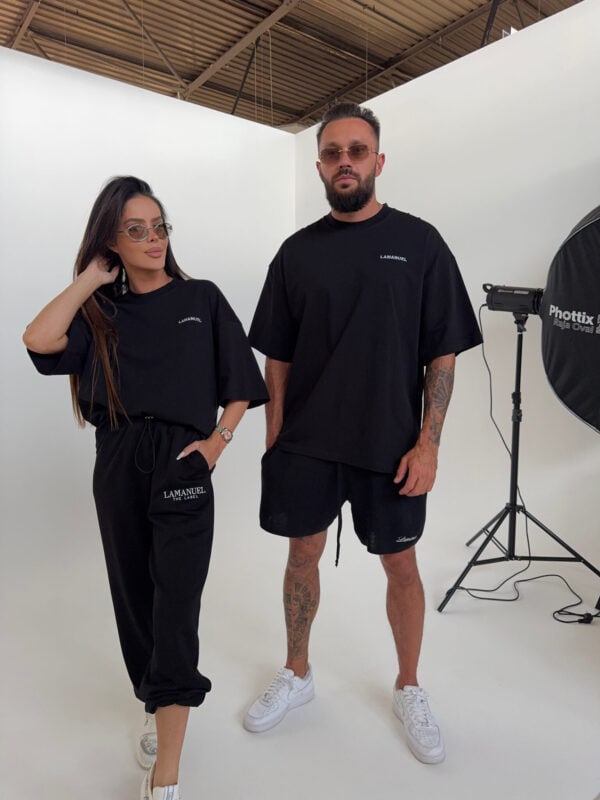 Tshirt UNISEX męski czarny