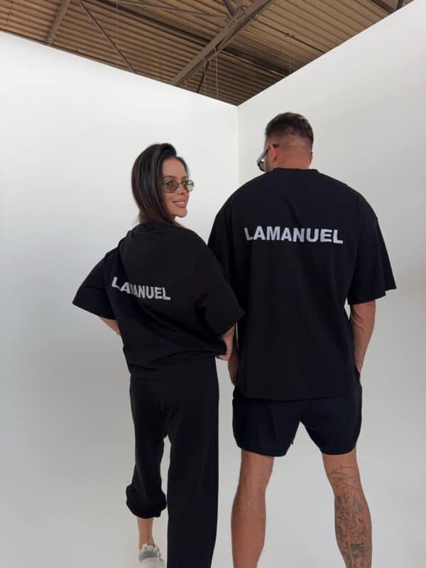 Tshirt UNISEX męski czarny
