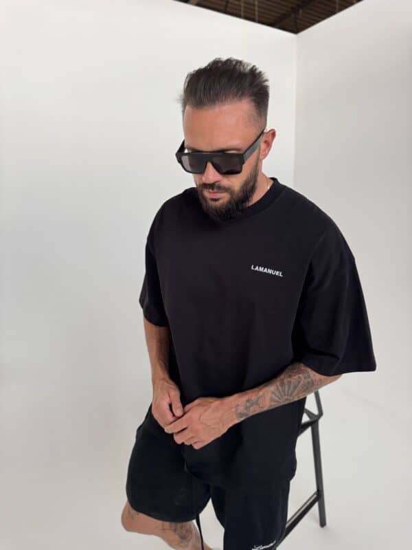 Tshirt UNISEX męski czarny