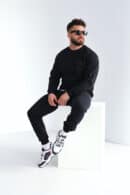Spodnie męskie BG Brand | czarny-czarny