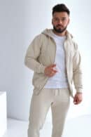 Bluza męska BG Zippy | jasny beż