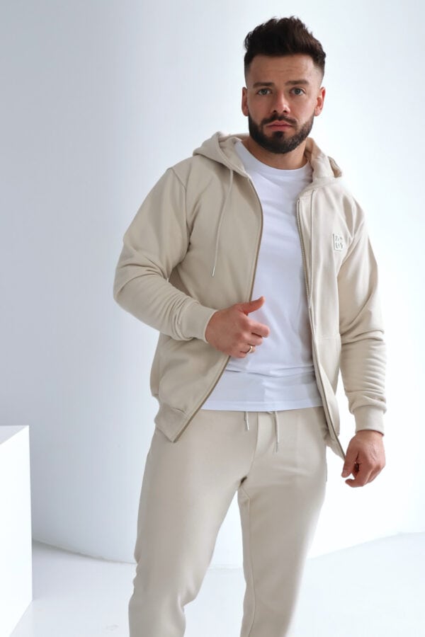 Bluza męska BG Zippy | jasny beż