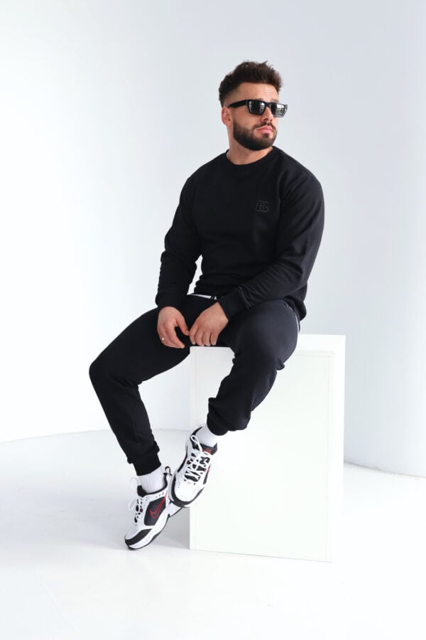 Bluza męska BG Basic | czarny-czarny