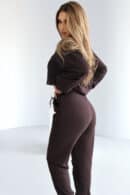 Bluza damska BG Basic | gorzka czekolada