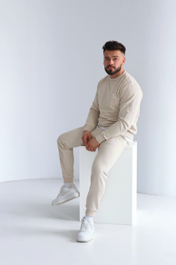 Bluza męska BG Basic | jasny beż