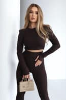 Bluzka damska BG Bestie | gorzka czekolada
