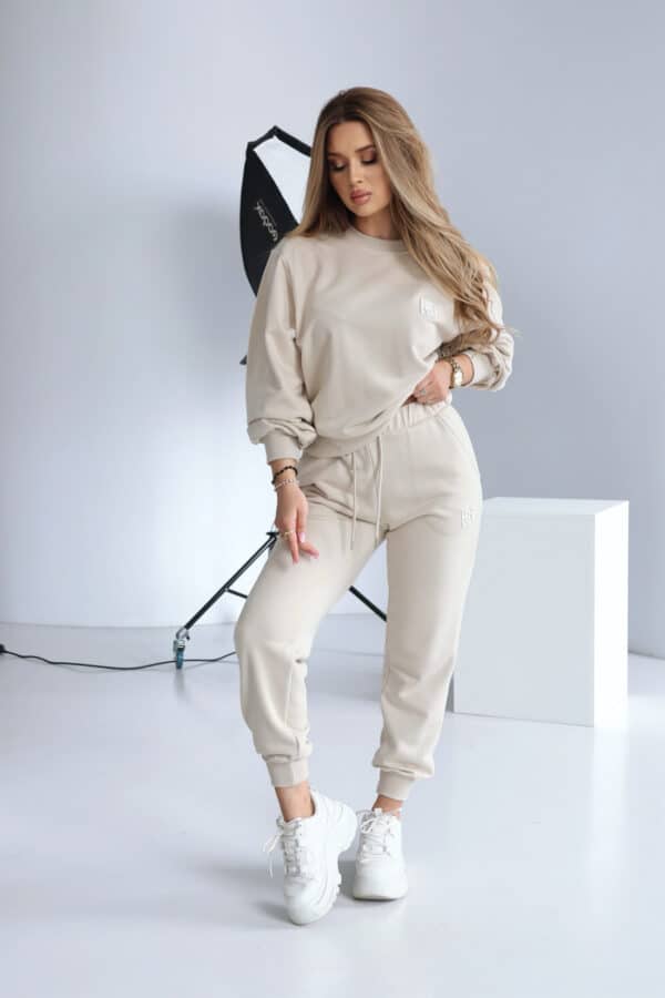 Spodnie damskie BG Brand | jasny beż