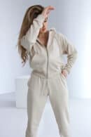 Bluza damska BG Zippy | jasny beż