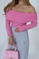 Bluzka BG Damska BG Nancy | róż barbie