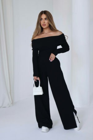 Spodnie damskie BG Fancy | czarny