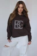 Bluza damska BG Diamond | czekolada