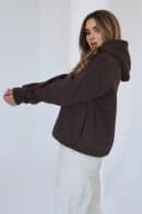 Bluza damska BG Diamond | czekolada