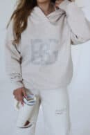 Bluza damska BG Diamond | beż melanż