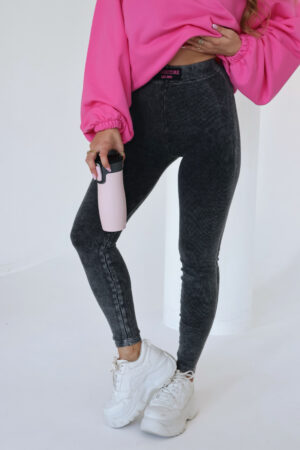 Legginsy damskie BG Shape | ciemnoszary