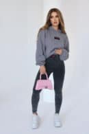 Legginsy damskie BG Shape | ciemnoszary