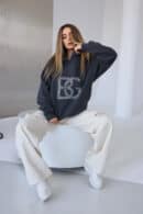 Bluza damska BG Diamond | antracyt