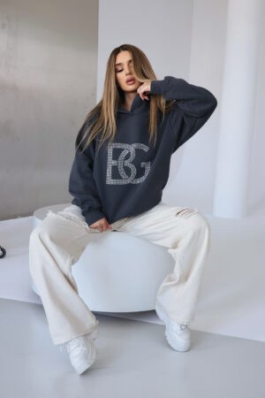 Bluza damska BG Diamond | antracyt