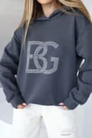Bluza damska BG Diamond | antracyt