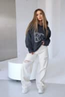 Bluza damska BG Diamond | antracyt