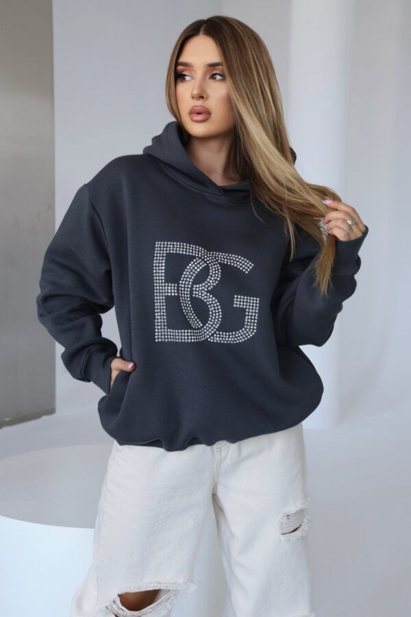 Bluza damska BG Diamond | antracyt