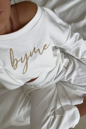 Bluza dresowa LOGO  – ecru