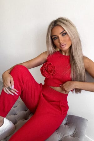Komplet DELANI ROSE – czerwony