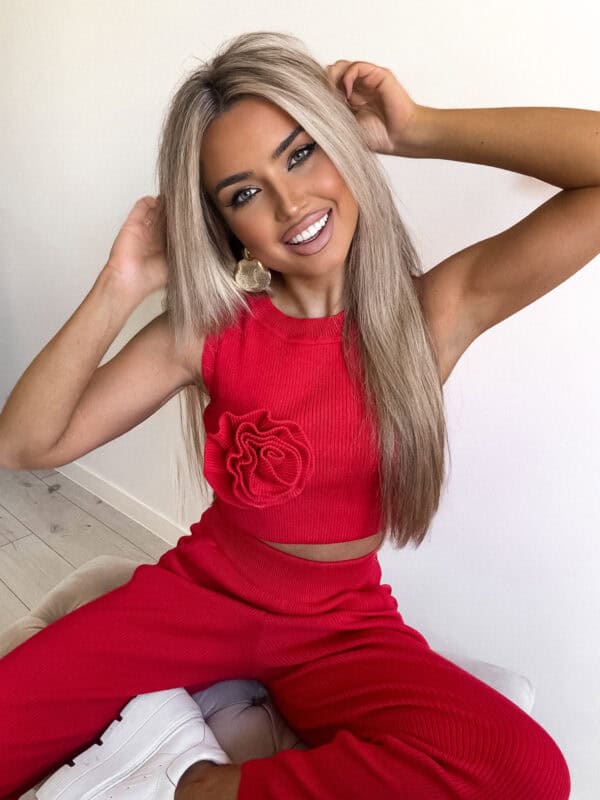 Komplet DELANI ROSE – czerwony