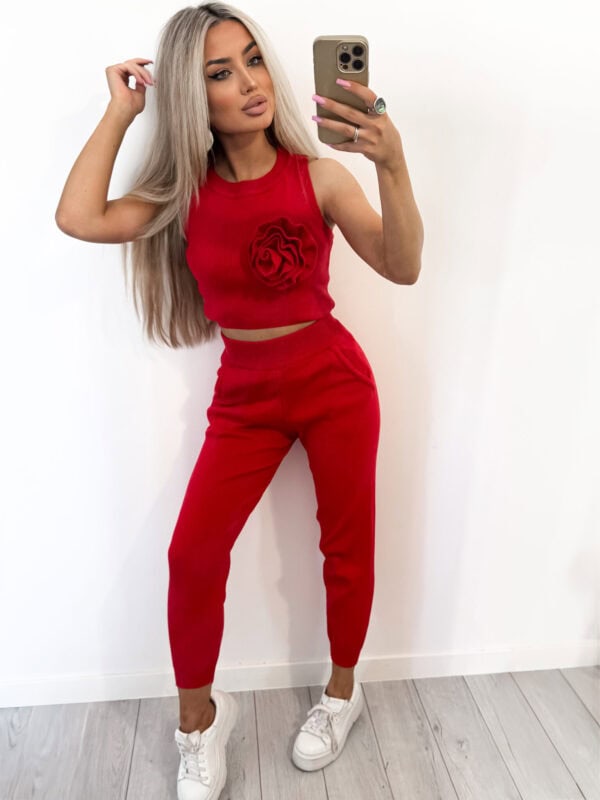 Komplet DELANI ROSE – czerwony
