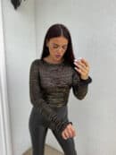 Bluzka SHY Stripes - gold