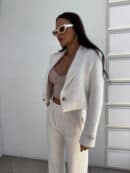 Marynarka dresowa SLIM - konopia