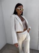 Marynarka dresowa SLIM - konopia