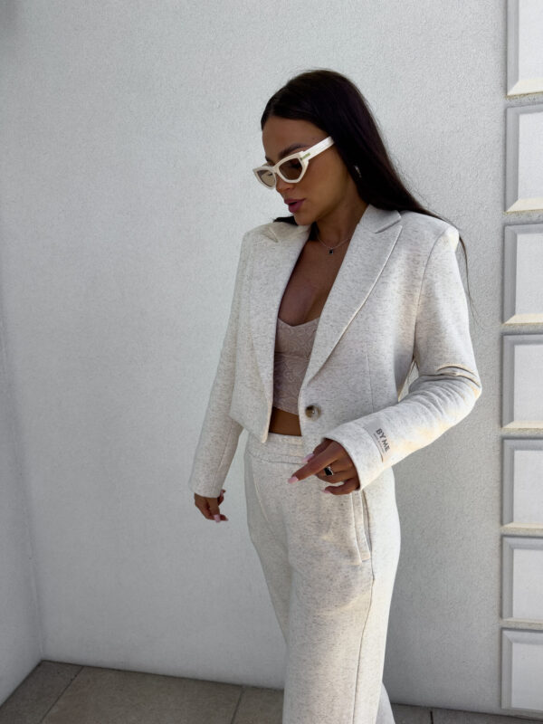 Marynarka dresowa SLIM - konopia