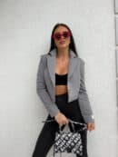 Marynarka dresowa SLIM - szara