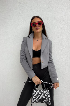 Marynarka dresowa SLIM - szara