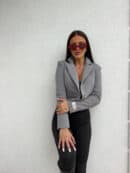Marynarka dresowa SLIM - szara