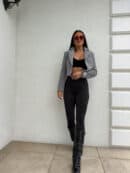 Marynarka dresowa SLIM - szara