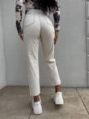 Jeansy MOM FIT BLESS – beżowe