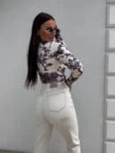 Jeansy MOM FIT BLESS – beżowe