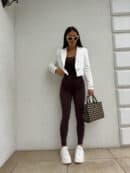 Marynarka dresowa SLIM - ecru