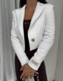 Marynarka dresowa SLIM - ecru
